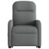 Sillón reclinable elevable de tela gris