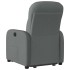 Sillón reclinable elevable de tela gris