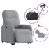 Sillón eléctrico reclinable elevable de tela gris