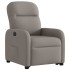 Sillón eléctrico reclinable elevable de tela gris