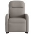 Sillón eléctrico reclinable elevable de tela gris