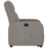 Sillón eléctrico reclinable elevable de tela gris