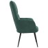 Sillón de relax de terciopelo verde