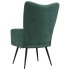 Sillón de relax de terciopelo verde