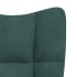 Sillón de relax de terciopelo verde