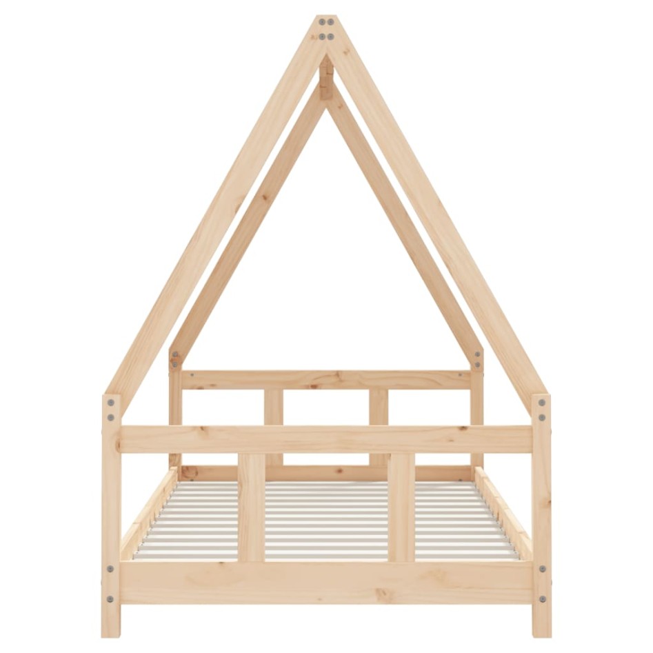 Estructura de cama infantil madera maciza de pino 90x190
