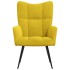 Sillón de relax de terciopelo amarillo