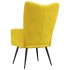 Sillón de relax de terciopelo amarillo