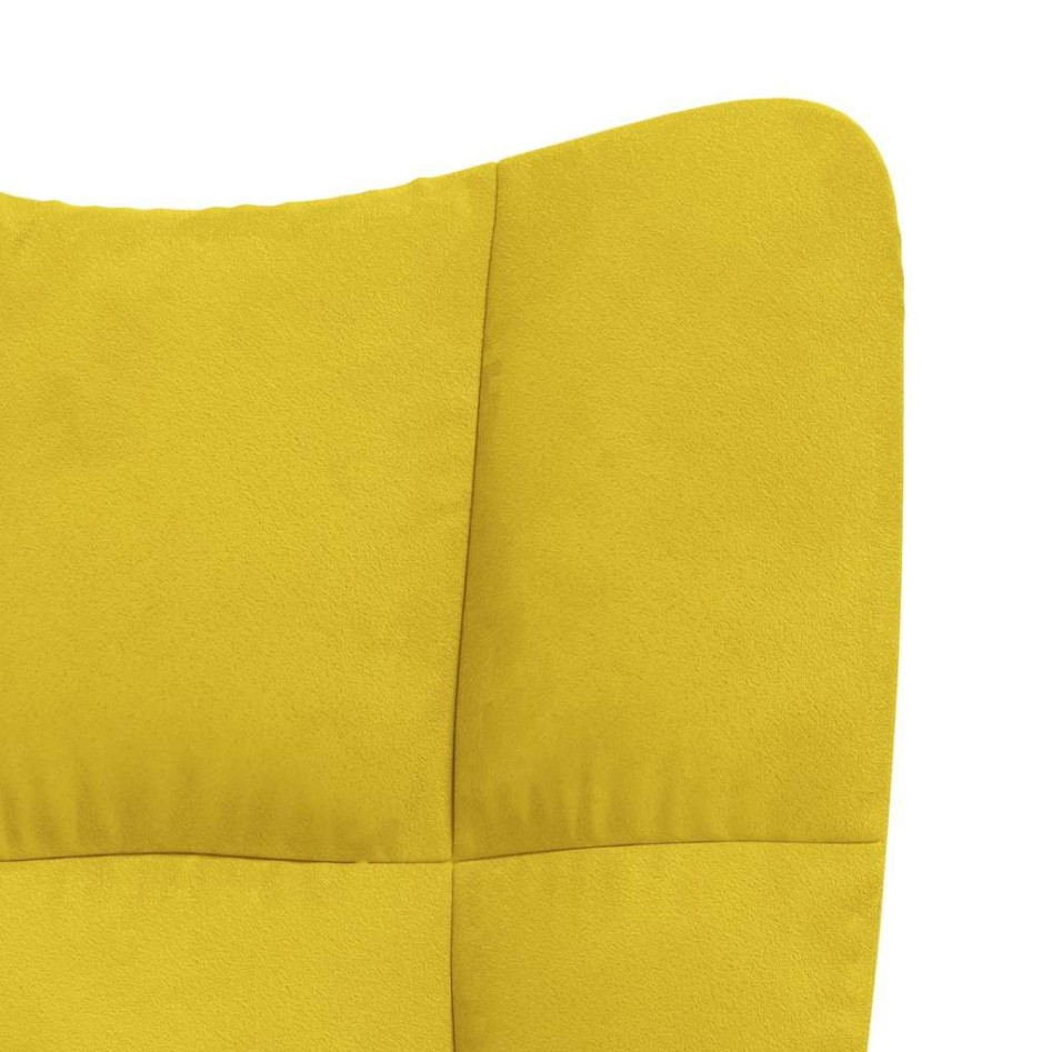 Sillón de relax de terciopelo amarillo