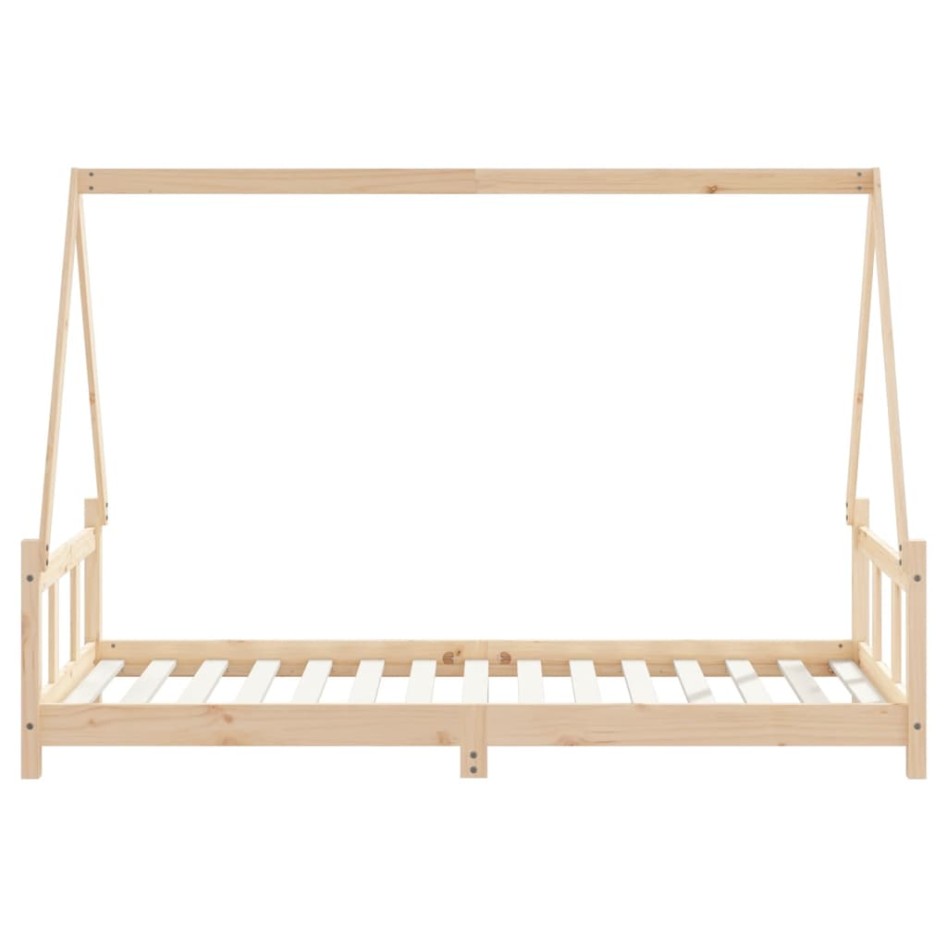 Estructura de cama infantil madera maciza de pino 90x190