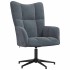 Sillón de relax de terciopelo gris