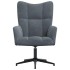 Sillón de relax de terciopelo gris