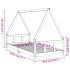 Estructura de cama infantil madera maciza de pino 90x190
