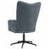 Sillón de relax de terciopelo gris