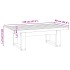 Mesa de centro NOAIN patas en U madera maciza pino 120x60x40