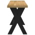 Escritorio NOAIN patas en X madera maciza pino 120x50x75