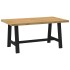 Mesa comedor NOAIN patas forma A madera maciza pino