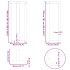 Patas mesa bar forma T 2 uds acero natural 40x35x(100-101)