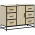 Armario lavabo baño madera ingeniería roble Sonoma 80x33x60