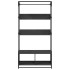Armario de madera de ingeniería negra 90x50x180