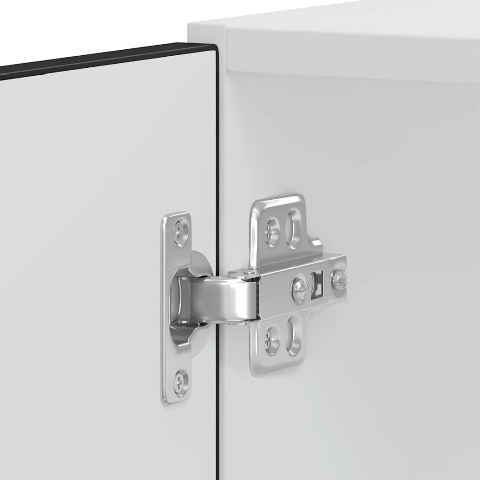 Armarios para horno 2 uds Lucca negra madera de