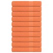 Toallas de sauna 10 uds 100% algodón naranja 80x200 cm 360 gsm