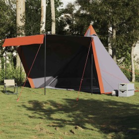 Tienda familiar tipi para 6 personas impermeable gris