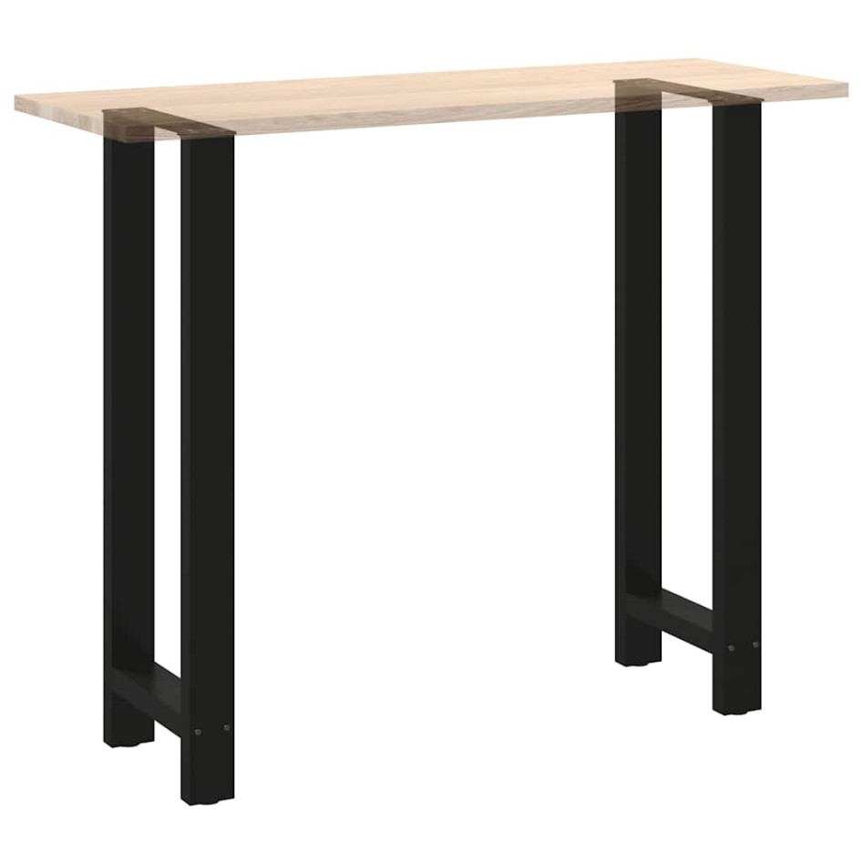 Patas de mesa de centro acero negro 2 uds 40x(110-111)