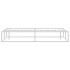 Estructura de cama sin colchón metal blanco 200x200
