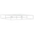 Estructura de cama sin colchón metal blanco 200x200