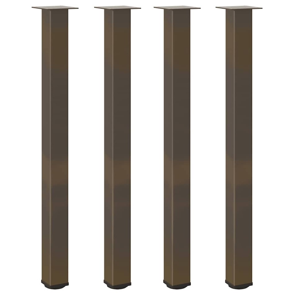 Patas para mesa de centro 4 uds acero acero natural 110-112