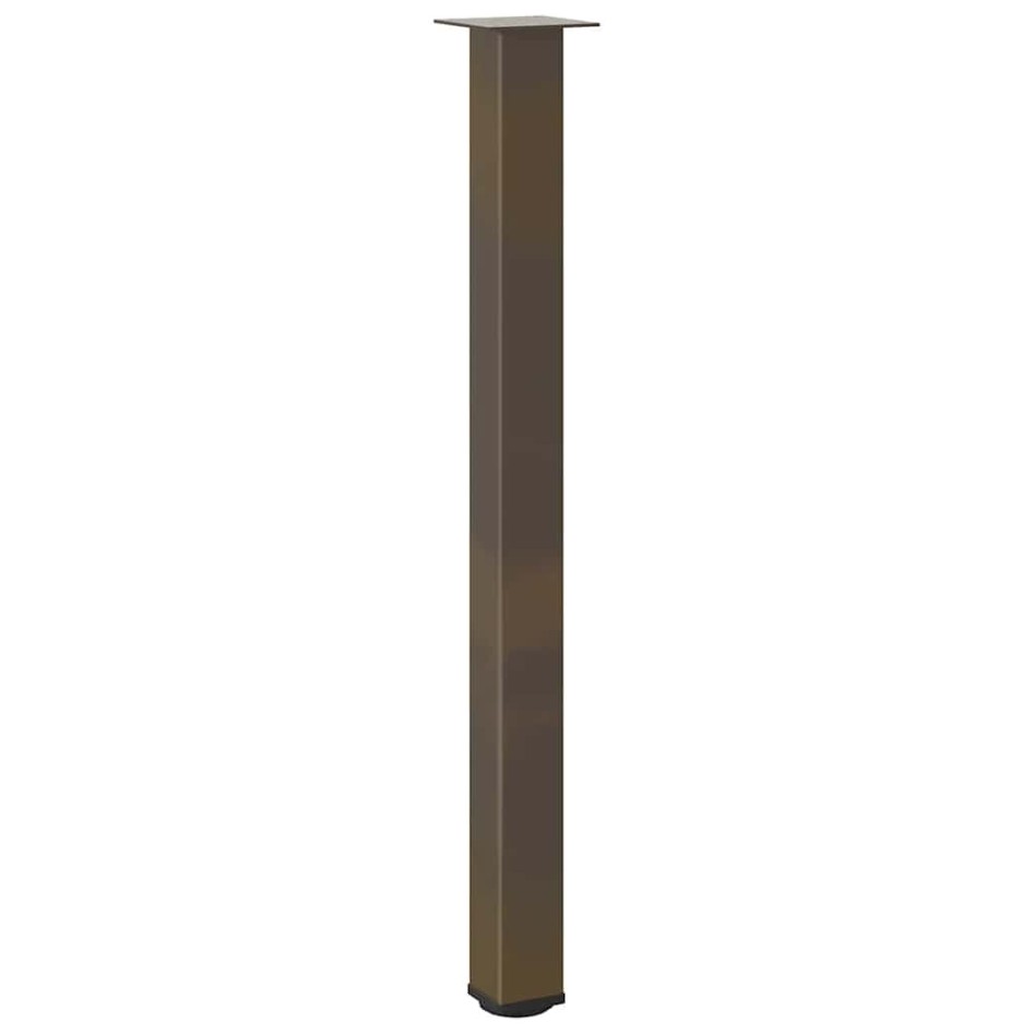 Patas para mesa de centro 4 uds acero acero natural 110-112