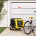 Remolque de bicicleta mascotas hierro tela Oxford amarillo