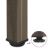 Patas para mesa de centro 4 uds acero acero natural 110-112