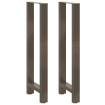 Patas para mesa de centro de acero natural 2 uds 50x(110-111)cm