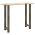 Patas para mesa de centro de acero natural 2 uds