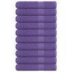 Toallas de sauna 10 uds 100% algodón morado 80x200 cm 360 gsm