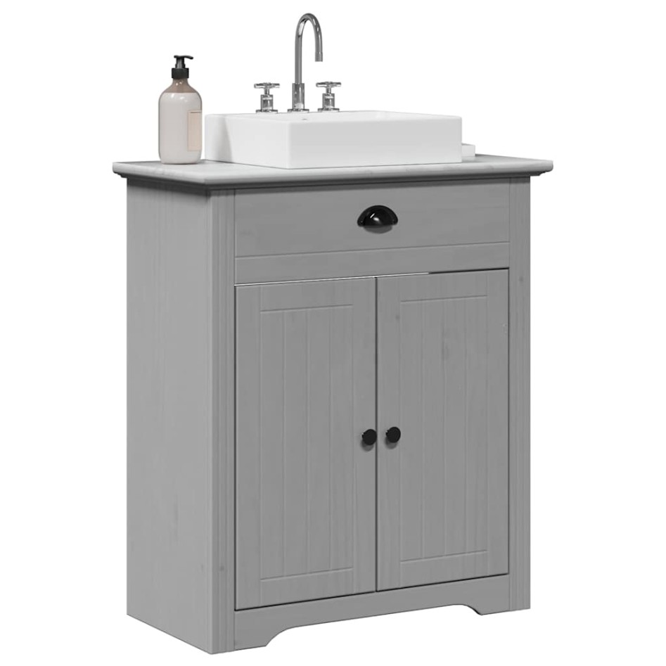 Mueble de baño con lavabo BODO gris 70x35x80
