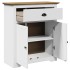 Mueble de entrada BODO blanco y marrón 80x35x90
