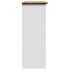 Mueble de entrada BODO blanco y marrón 80x35x90
