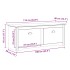 Banco de recibidor BODO gris 114x40x45