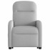 Sillón de masaje eléctrico reclinable elevable tela gris