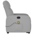Sillón de masaje eléctrico reclinable elevable tela gris