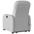 Sillón de masaje eléctrico reclinable elevable tela gris