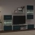 Muebles para TV 5 piezas con iluminación LED índigo