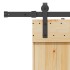 Puerta corredera con herrajes madera maciza de pino 85x210