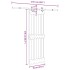 Puerta corredera con herrajes madera maciza de pino 70x210