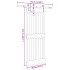 Puerta corredera con herrajes madera maciza de pino 80x210