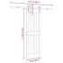 Puerta corredera con herrajes madera maciza de pino 70x210