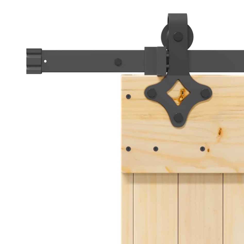 Puerta corredera con herrajes madera maciza de pino 70x210